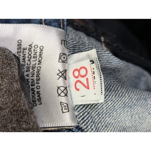 Miss Me Jean Shorts Women 28 Denim Stretch Colorful Sequins Cutoff Flap Pocket - Picture 15 of 16